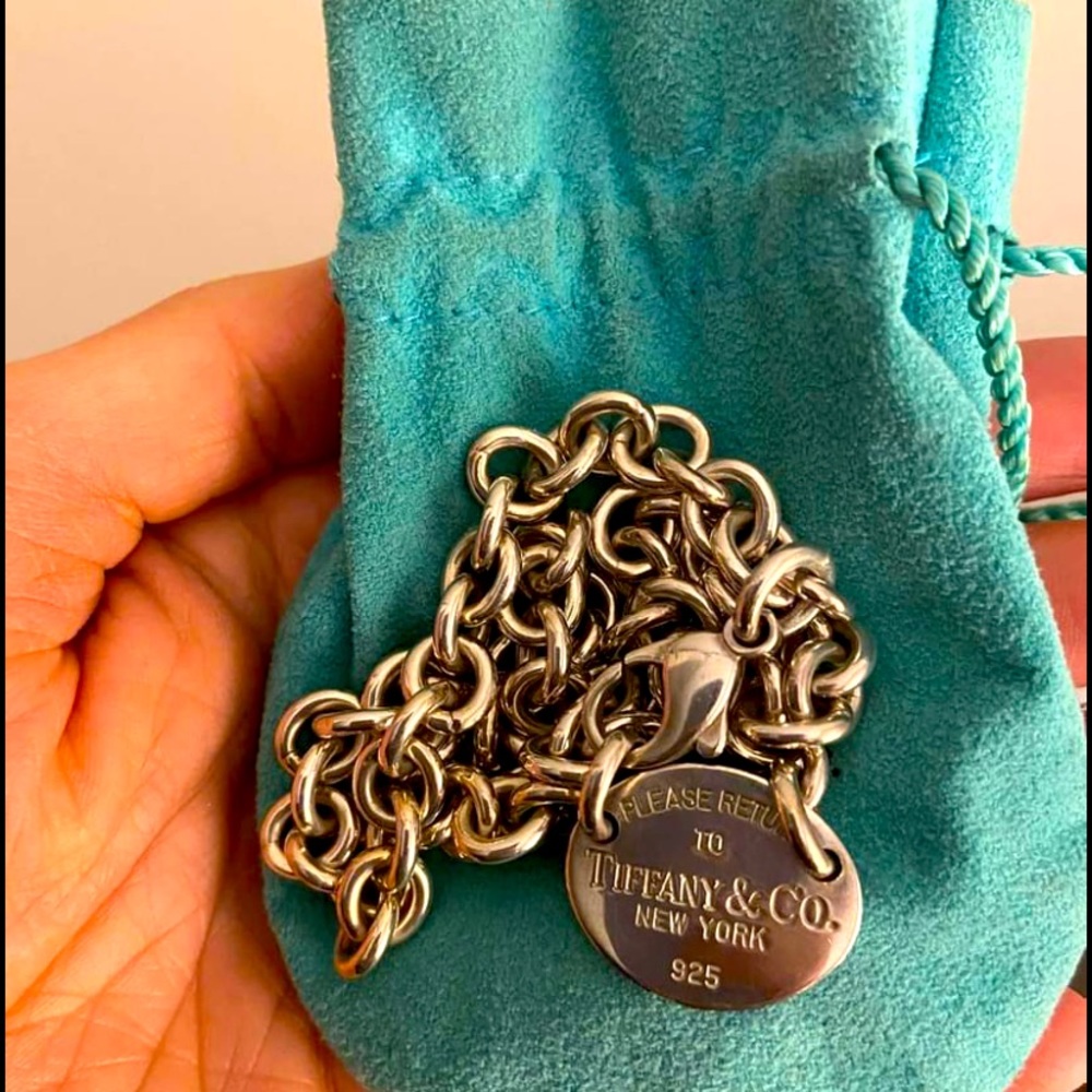 Tiffany & Co. Sterling silver tag necklace